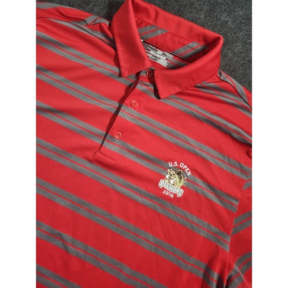 Under Armour Golf Polo US Open Oakmont 2016 Large Performance Heat Gear